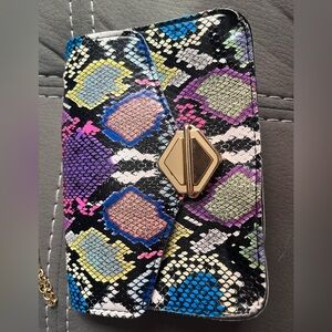 Colorful Snakeskin Small Purse